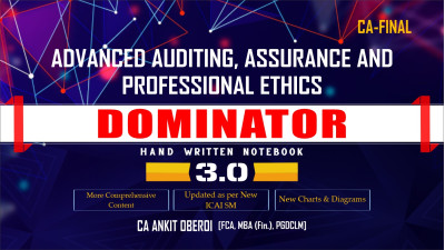 ADVANCED AUDITING, ASSURANCE & PROFESSIONAL ETHICS - (HAND WRITTEN NOTEBOOK) - DOMINATOR BLACK & WHITE HARDBOOK - MAY 2026 OWNWARDS 